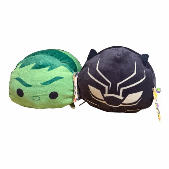 Marvel Other - Marvel Hulk and Black Panther Plush Set